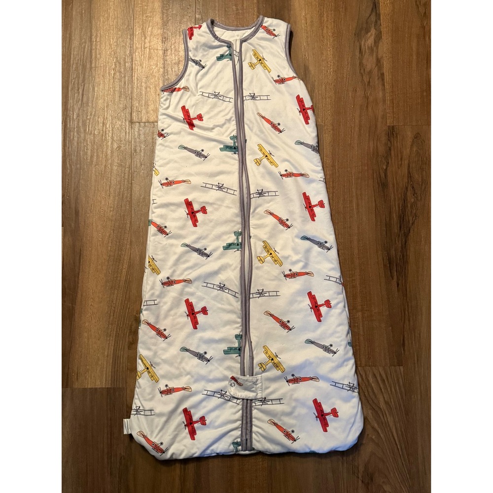 TotAha Baby Sleep Sack XL Vintage Airplane Print Jersey Knit Wearable Blanket